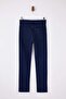 Koyu Mavi Yüksek Bel Az Esnek Straight Düz Kesim Slim Jeans TWOSS26JE00102 - 6