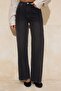 Siyah Yüksek Bel Az Esnek Wide Leg Geniş Paça Jeans TWOSS26JE00063 - 3