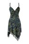 Çok Renkli Leopar Asimetrik Kısa / Mini Örme Elbise TPRSS26EL00043 - 6