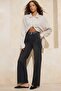 Siyah Yüksek Bel Az Esnek Wide Leg Geniş Paça Jeans TWOSS26JE00063