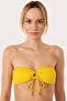 63567 Yellow Strapless Bikini Top - 2