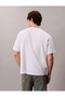 Calvin Klein Ss Graphic Tee Men's White T-Shirt Lv04Rc851G-Yaa - 4