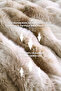 Fur Bedspread Double Filled Plush Soft Rabbit Hair Quilt 3 Pieces Paye Cream Beige - 3