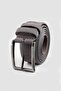 Men's 100% Genuine Leather 3.5 cm Classic Grey Belt