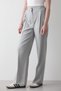 Women's Elastic Waist Wide Leg Palazzo Pants Gray - 2