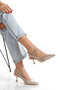 Women's Rose Su Yolu 5 cm Thin Galvanized Heeled Comfortable Stiletto - 4