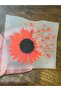 Iron-On Flower Transfer Print Arma 11X11 cm Red