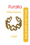 Heart Shaped Adjustable Steel Ring - Gold Yellow (Gold) - 4