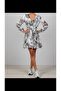Gray printed dress - 3
