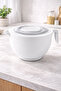Mixing Bowl & Blender Bowl with Lid – 3 Liter, Anti-Splash Smart Lid, Bpa Free, White - 2