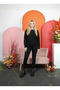 Women's Crew Neck Hair Knit Detailed Sweater Sweater