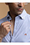 The Classic Stripe – Blue Oxford Shirt with Timeless Smooth Weave, Slim Fit - 7
