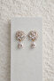 Glittering Lumiere Earrings with Steel Crystal Stones - No Darkening -