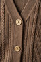 Long Knitwear Winter Plus Size Mother Cardigan / Brown - 2