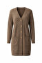Long Knitwear Winter Plus Size Mother Cardigan / Brown - 5
