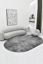Digital Non-Slip Washable Oval Gray Anthracite Living Room Carpet Kitchen Carpet Hallway Carpet Runner