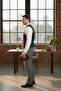 Plaid Patterned V-Neck Vest Slim Fit - 6