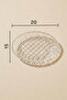طبق إفطار زجاجي مصنوع يدويًا من Selen Concept Cage Model - 5