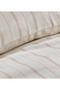 Puretouch Yarn-Dyed Natural Slub Duvet Cover Set Single 100% Cotton Burgundy |   Without Sheets - 5