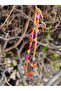 Multicolor Shell Heart Necklace with Gold-Plated Hematite, Short Choker Style - 2