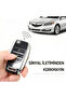 Kia Compatible Rio, Picanto, Sportege, Ceed, Optima, Sorento, Stinger, Cerato, Forte Silver Edge Tpu Key Case Cover (White) - 5