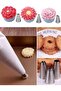 6 Pieces Tipped Lampholder Set Cream Squeezing Bag Pastry Cream Bag Cake Decoration - 4