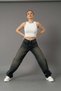 Baggy Jeans Buckle Detailed Navy Blue Top Coffee Tint Chemical Super High Waist Lycra Free - 2