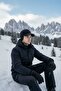Black Cashmere Hat with Ears Winter Cashmere Men's Hat - 2