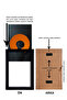 3 قطع إطار 30×40 - إطار أسود - إطار صور متعدد من MDF - إطار صور بحجم A3 - 4