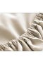 Meslina Home Combed Cotton Fitted Sheet 100% Cotton 100 X 2.00 Single Size Beige Cream - 2