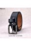 Genuine Leather Belt Men - Semi-Casual Men's Belt, Gifts - Black & Brown Men’s Leather Belt for Men - 3