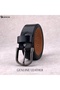 Genuine Leather Belt Men - Semi-Casual Men's Belt, Gifts - Black & Brown Men’s Leather Belt for Men - 3