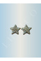 Gift Stainless Steel Green-Blue-Turquoise Mineral Star Gold Stylish Daily Earrings - 5