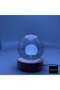 3D Lighted Glass Globe – Color Changing Led Night Light - 8