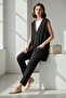 Large Size Patterned Sleeveless Mother's Vest - 4