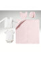 Cotton Dream Pink Muslin Newborn Baby Girl Hospital Exit Set - 3