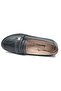 Berfilla Dr.Tavsiyeli 100% Leather Inside Mother Women's Ballerina Shoes Black - 4