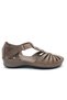 Naco Genuine Leather Comfort Orthopedic Women's Sandals Vi̇zon