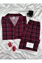 Black & Burgundy Plaid Milan Pajama Set