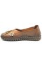 Itron Genuine Leather Orthopedic Women's Casual Shoes Taba - 2