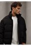 Men's High Collar Puffer Jacket |   Trendy Puffer Jacket |   Black Velvet and Gray Matte Option |   Winter - 4