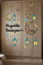 مجموعة ملصقات ترحيب رمضان، مصابيح رمضان مع شخصيات الهلال والنجمة - 4