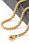Gold Steel Vip Thick Chain Necklace - 6