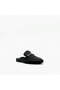 Black Genuine Leather Open Back Loafer with Gold Accessories - 3