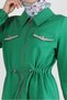 Skirted and Zippered Drawstring Waist Tracksuit Set - 43876 - 4