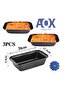 3-piece set of basic loaf baking molds, black, non-stick, rectangular, high-quality rectangular cake mold