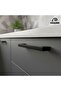 Double Hole Black 96-128 mm Metal Bridge Handle, Luxury Country Kitchen Furniture Cabinet Drawer Handle - 4