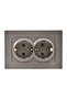 Günsan Eqona Mocha Double Grounded Socket