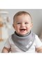 Oort Baby Multi-Purpose Muslin Gray-Beige Apron and Mouth Wipe 100% Cotton - 4