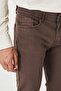 Men's Brown Non-Kneeling 360-Degree Stretching in All Directions Comfortable S Slim Fit Slim-Fit Pants - 5